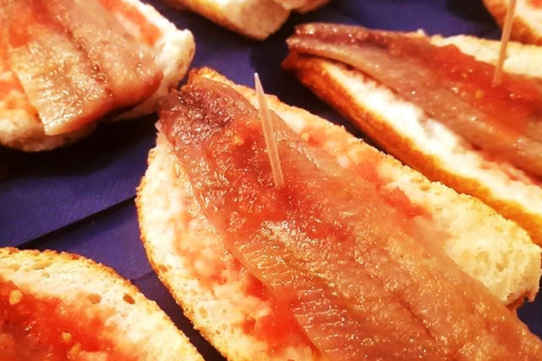 Maridaje de anchoas de Santoña